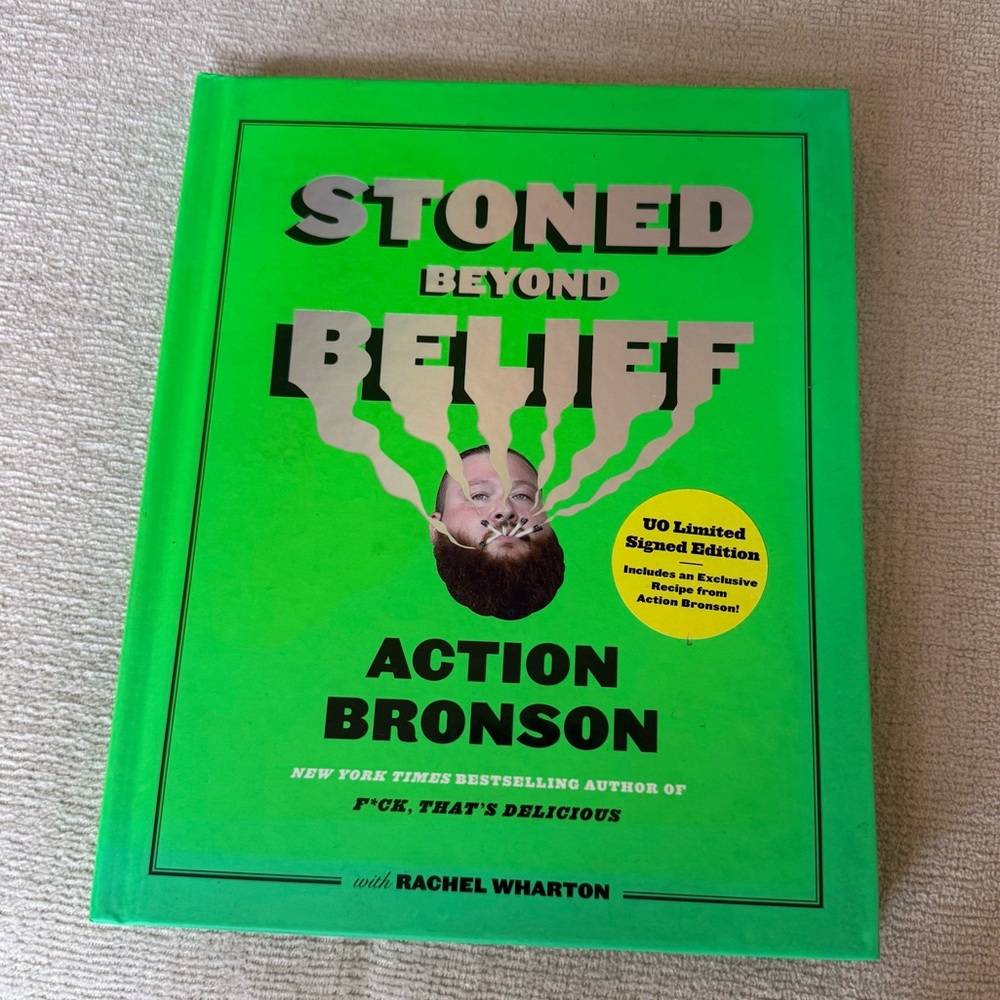 Signed Stoned Beyond Belief by Action Bronson UO limited edition